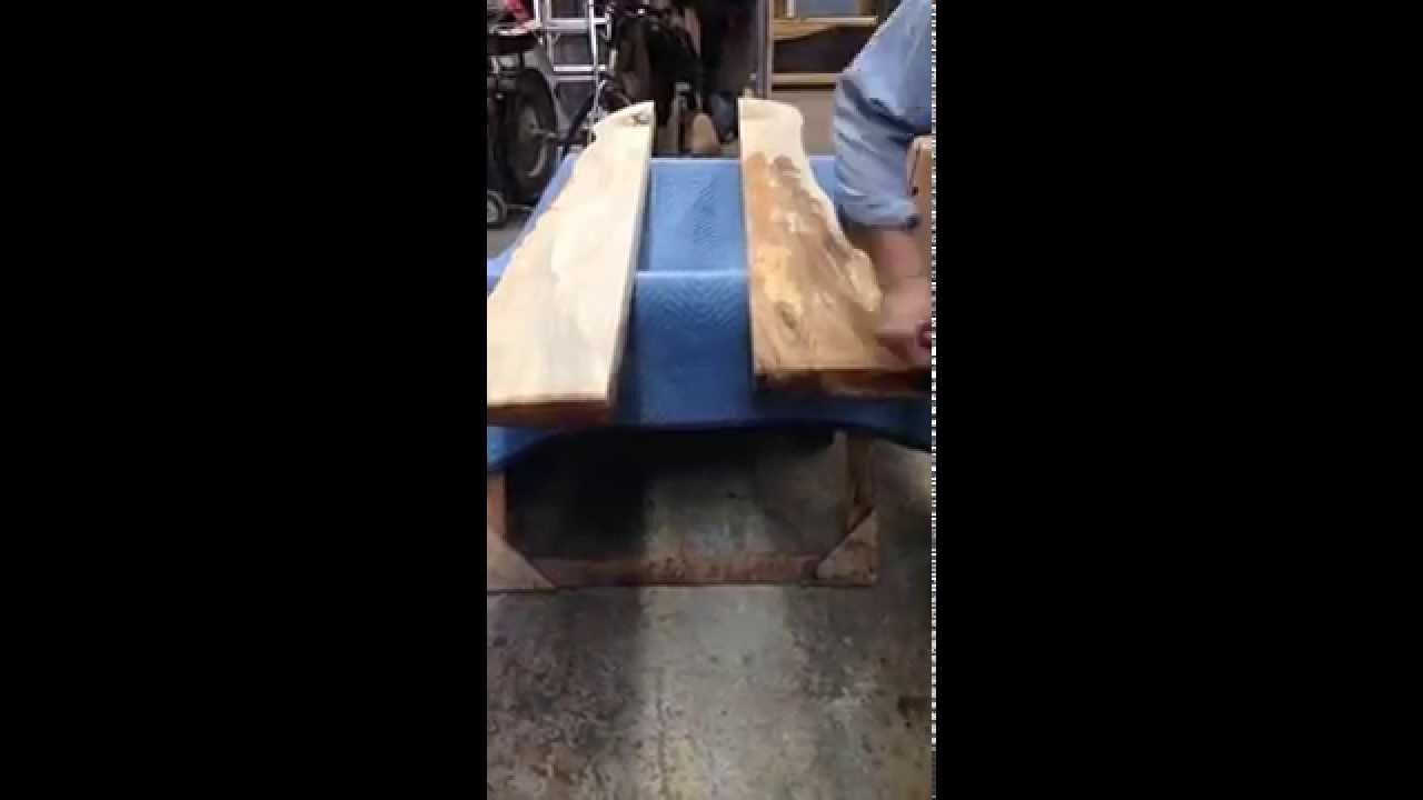Making the Wood grain come alive for these shelves - - YouTube