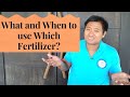 Plant Nutrition: What and When to use Which Fertilizer?(Ano at kailan gagamitn ang aling pataba?)