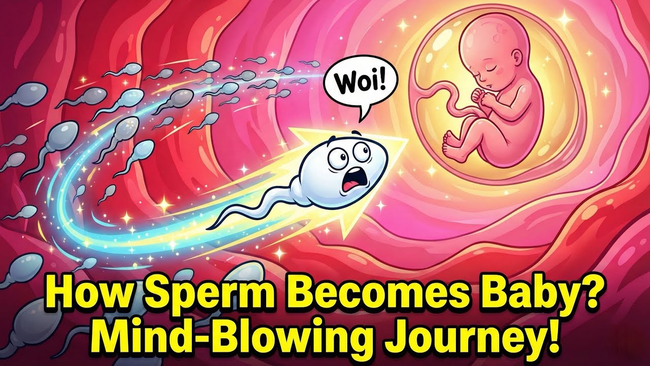 Sperm’s Crazy Race to Baby! 😱 Woi! Full Journey Exposed | 3D Cartoon Animation