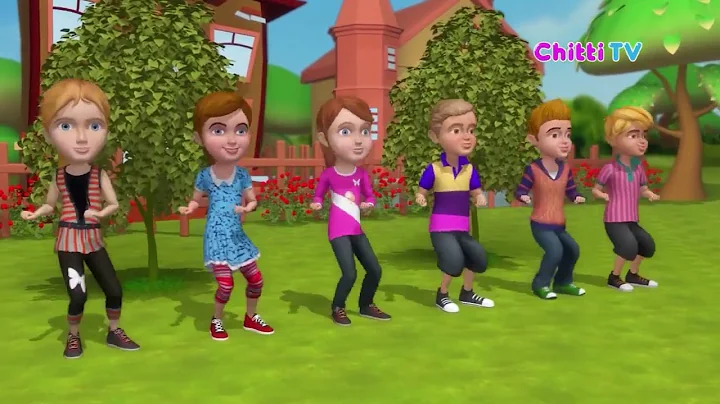 Here We Go Round the Mulberry Bush | 3D Animation Nursery Rhymes for Children | Chitti TV