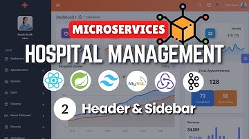 HMS with React & Spring Boot Microservices | Ep. 2:  Header & Sidebar