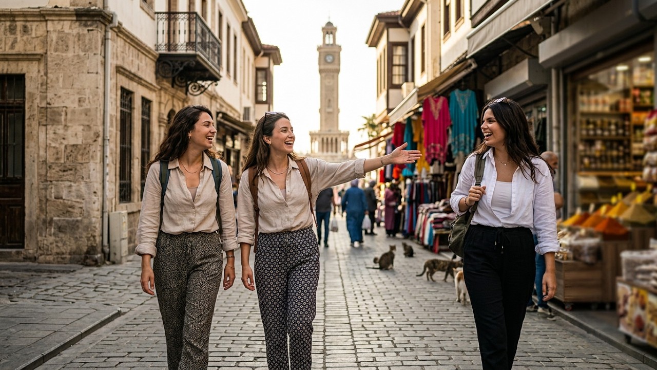 Izmir, トルコ | İzmir | にぎやかな街歩き 4K