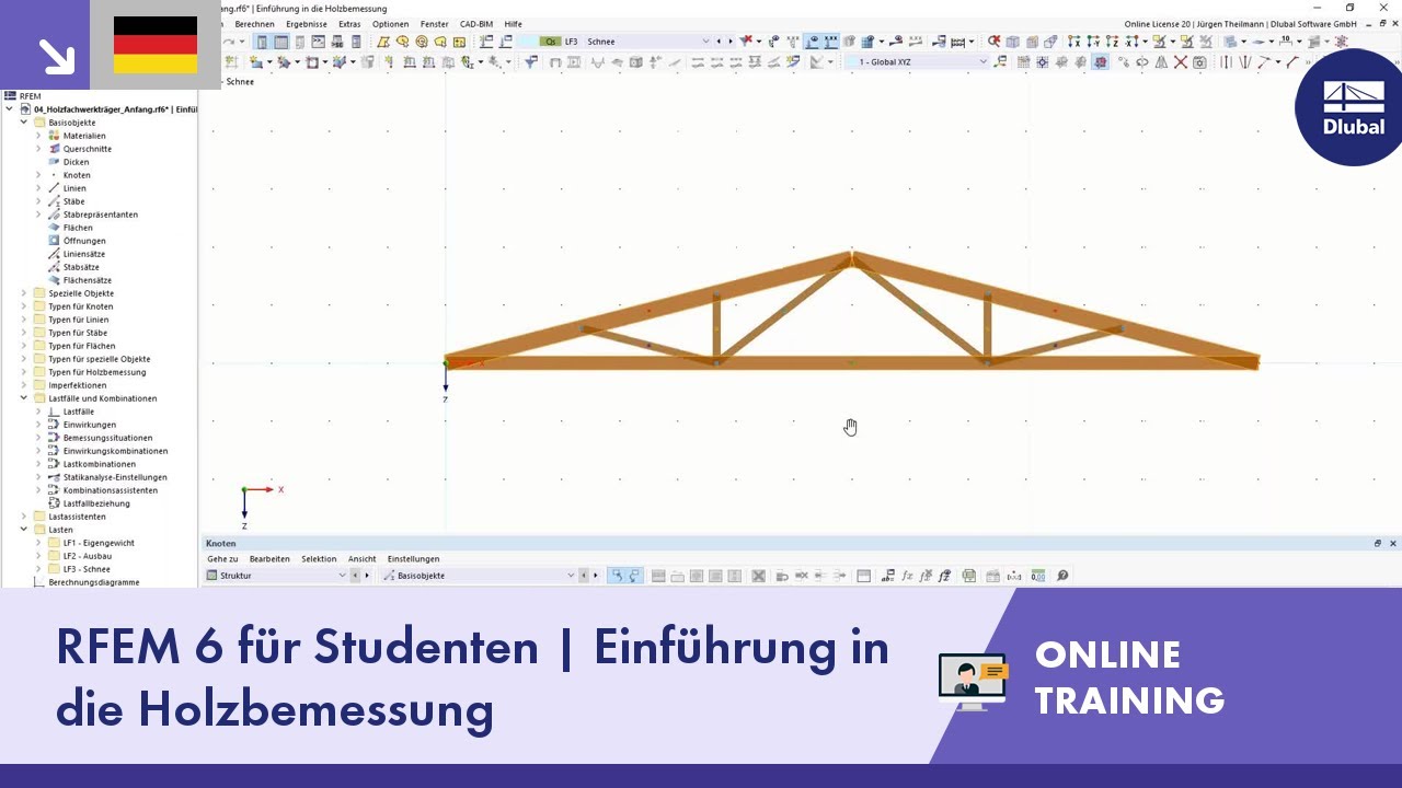 RFEM 6 für Studenten | Einführung in die Holzbemessung | 22.05.2023 ...