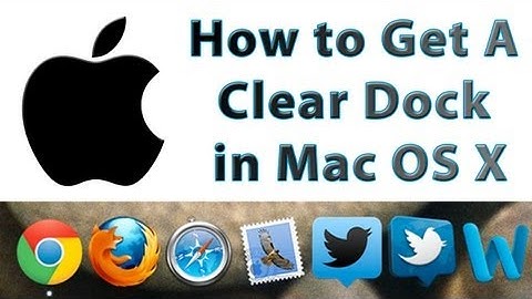 How to Get a Clear Dock on Mac! (HD)