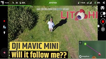 DJI Mavic Mini GPS FOLLOW ME MODE LITCHI Beta Test Android