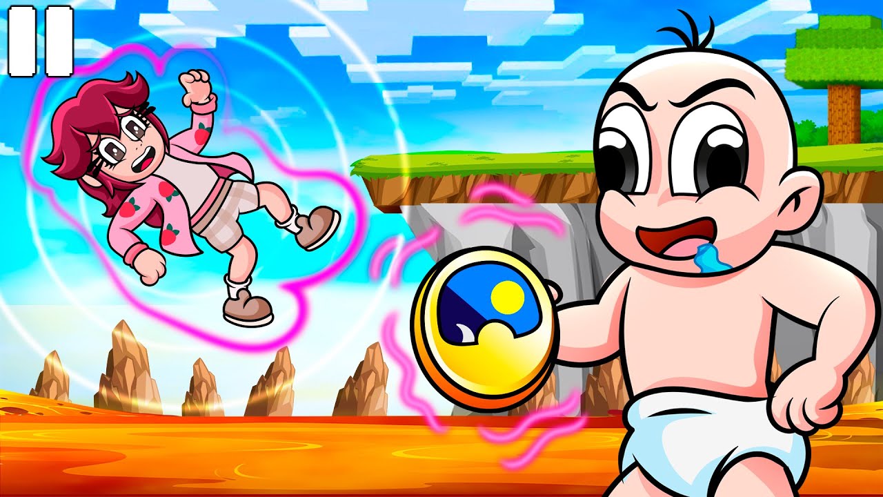 PARÉ EL TIEMPO para Trollear a Mi Amiga en Minecraft 😱 BEBÉ NOOB en MINECRAFT