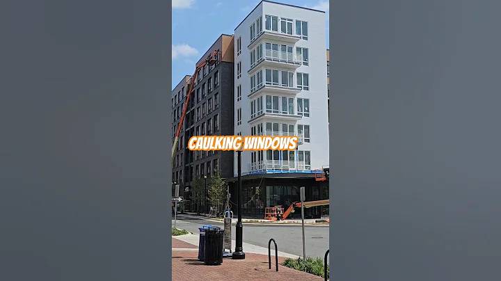 Caulking Windows #constructionequipment #construction #constructionlife