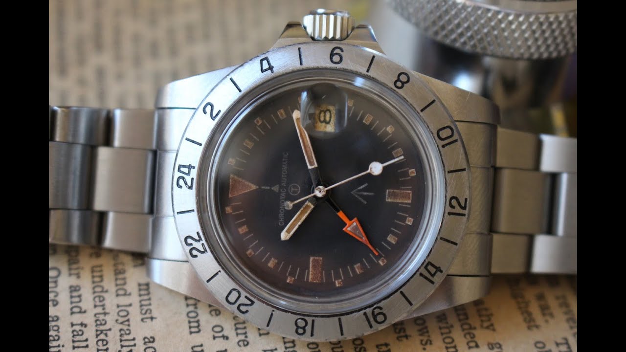 Aged 1655 Chonotac McQueen GMT Watch 