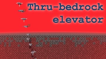 [Simple] [Painless] Minecraft 1.13 Through-the-Bedrock Elevator & Hidden Minecart Entrance