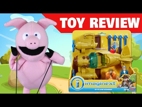 imaginext biplane bomber