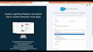 How to register free for a salesforce developer edition(signup) 2020