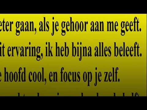 Hou Je Hoofd Cool Tekstclip