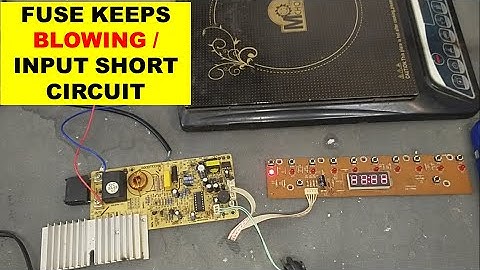 {881} Induction Cooker Fuse Keeps Blowing