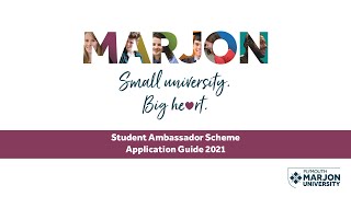 Student Ambassador Scheme Application Guide 2021