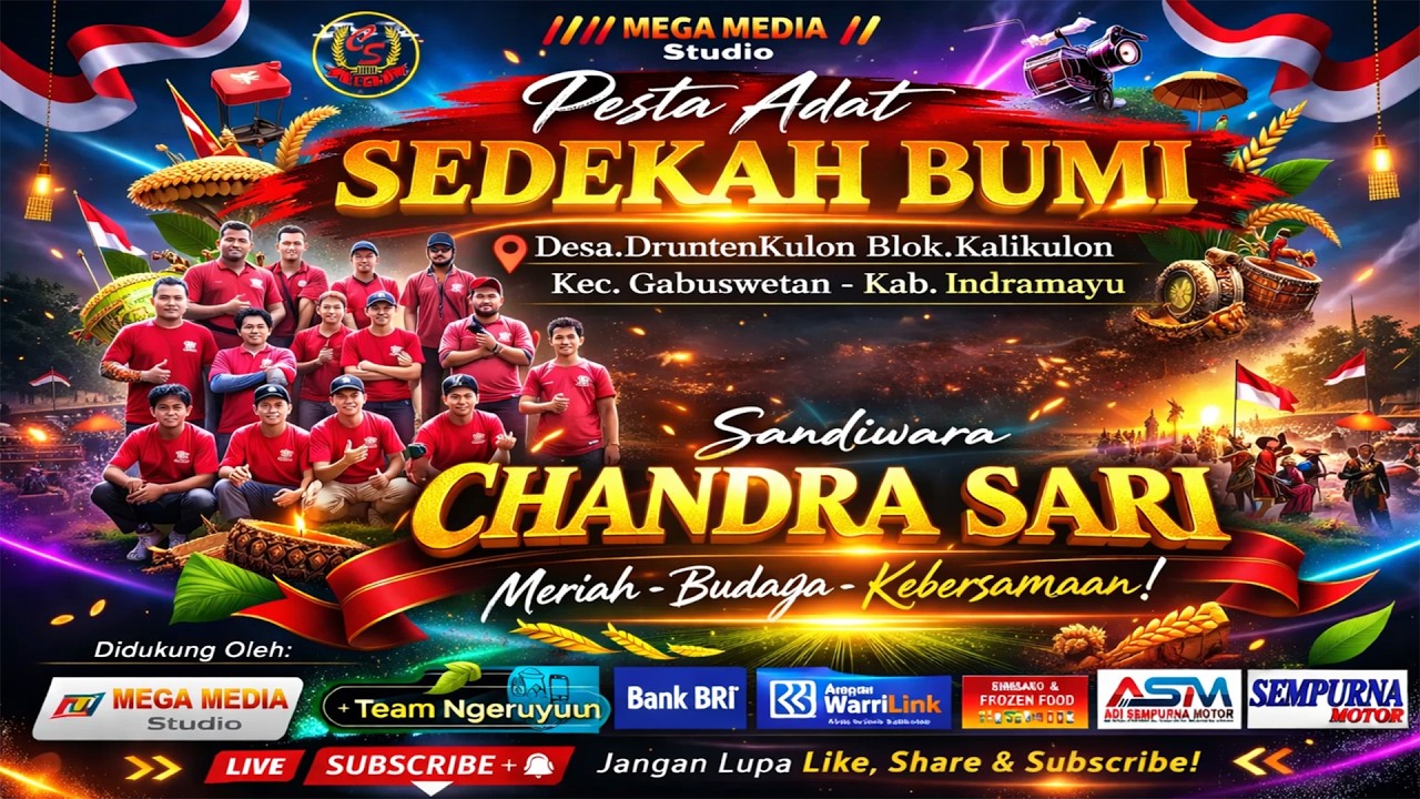 🔴LIVE  REPLAY SANDIWARA CHANDRA SARI - SEDEKAH BUMI Ds.Drunten Kulon Blok. Kali Kulon  EDISI MALAM