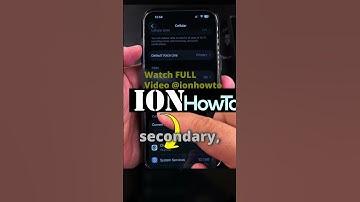 How to Change Name for SIM and eSIM on iPhone Part 2