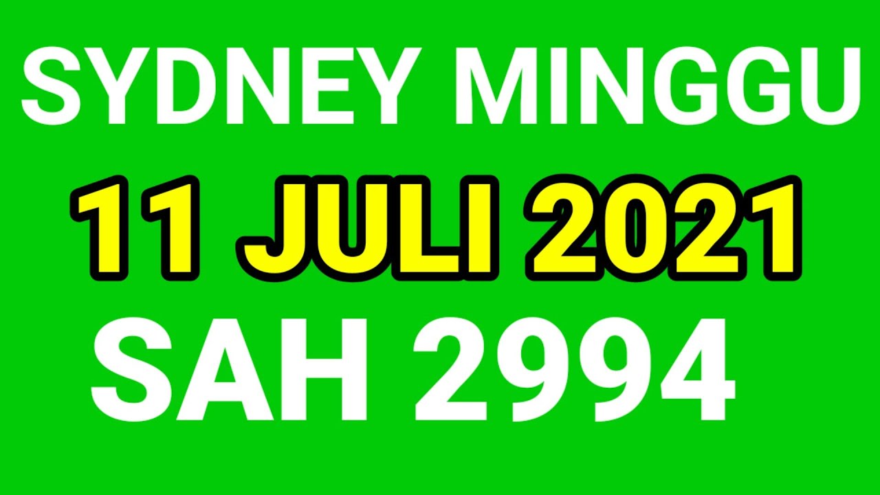 31 Bocoran sidney besok siang
