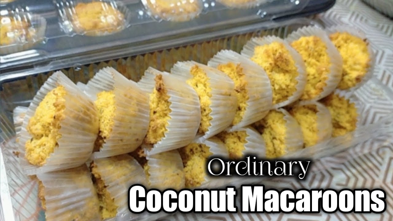 Ordinary Coconut Macaroons ( Pang masang timpla na pasok sa bulsa )