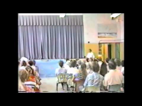 Alyson Kindergarten Graduation in 1985 at Harkers Island Elementary School