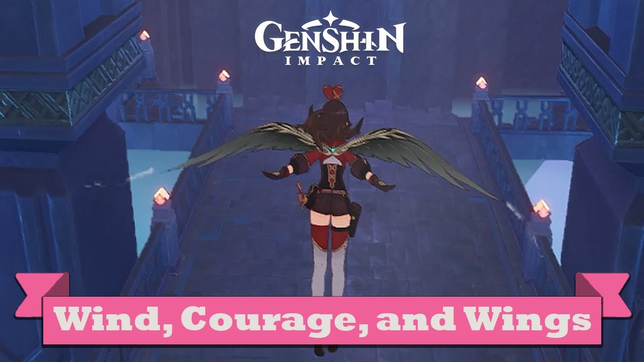Wind, Courage, and Wings Quest Gliding Test Genshin Impact Gameplay