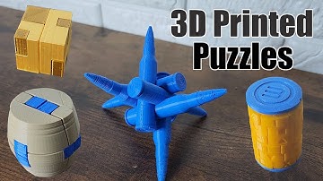 Could you solve these 3D printed puzzles? | Timelapses of 3D printable puzzles
