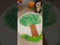 Tissue paper Tree| Tree with clay| Tree for school project #tree #2min #diy
