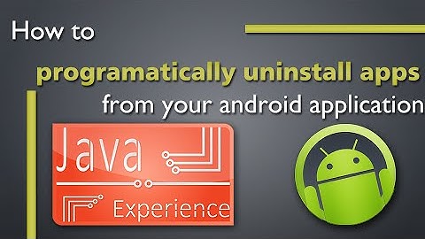 Programatically uninstall apps from android device