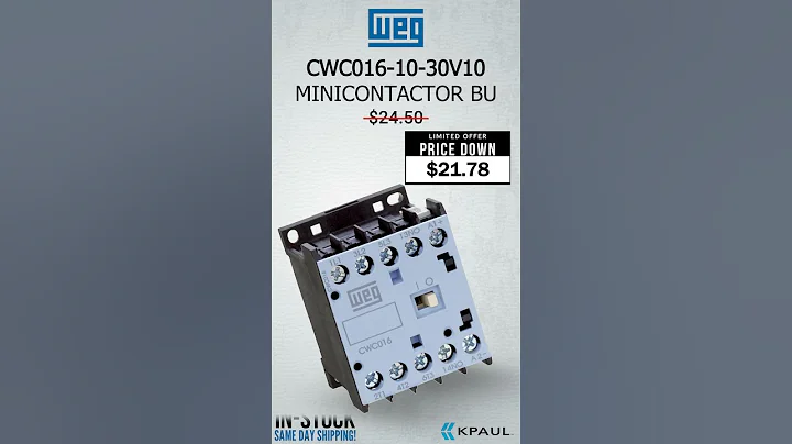 In Stock | WEG CWC016-10-30V10 Mini Contactor BU | Authorized Distributor | KPaul – Veteran Owned