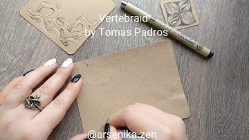 Zentangle. Vertebraid by Tomas Padros.