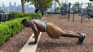 Bam Baam does 25 muscle ups &amp; 100 pushups challenge