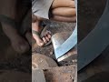 Unique traditional folding set of rubber tree sap tapping tools