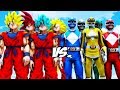 Mighty Morphin Power Rangers VS Goku Army - EPIC BATTLE