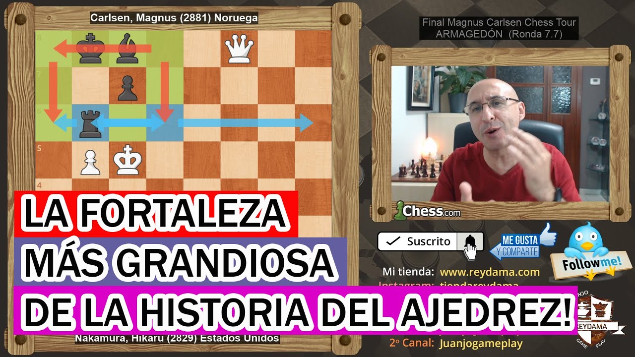 MAGNUS SACRIFICA LA DAMA PARA HACER UNA FORTALEZA INEXPUGNABLE!  FINAL CARLSEN VS NAKAMURA