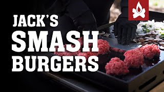 Jack's Smash Burgers on a Flat Top Grill