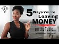 5 Ways You're Leaving *MONEY* on the Table (without even realizing it)⎟FRUGAL LIVING TIPS
