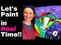 FUN & SO EASY! Colorful Cow Painting on Canvas with Acrylics [Awesome for Beginners!]