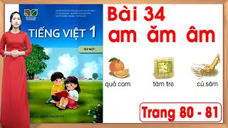 Tiếng việt lớp 1 kết nối tri thức bài 34 |am ăm âm