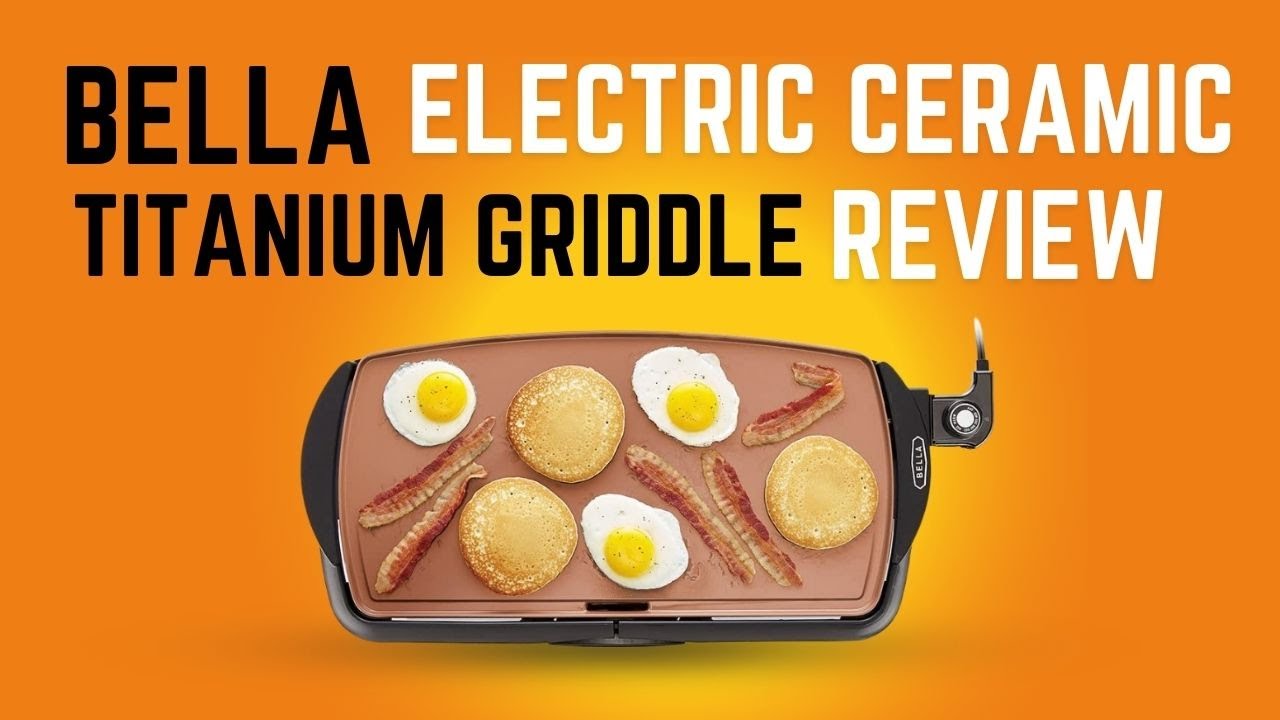 Nonstick Electric Griddle for 8 Pancakes or Eggs At Once (10x18)