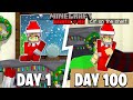 I Survived 100 DAYS as an ELF ON THE SHELF in Minecraft