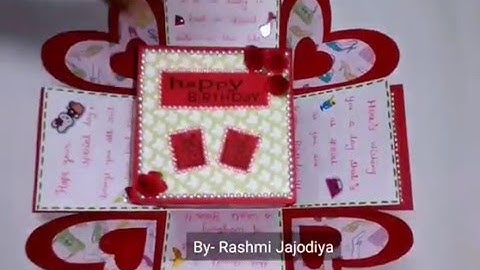 Explosion Box for a girl / Exploding Box Card | by Rashmi Jajodiya