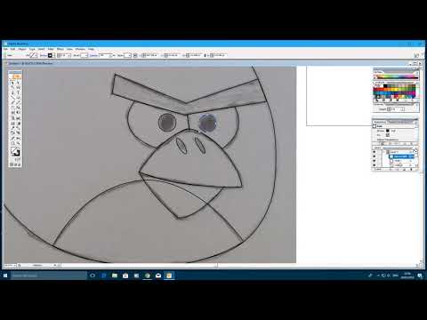 Adobe illustrator CS2 Designed Angry bird