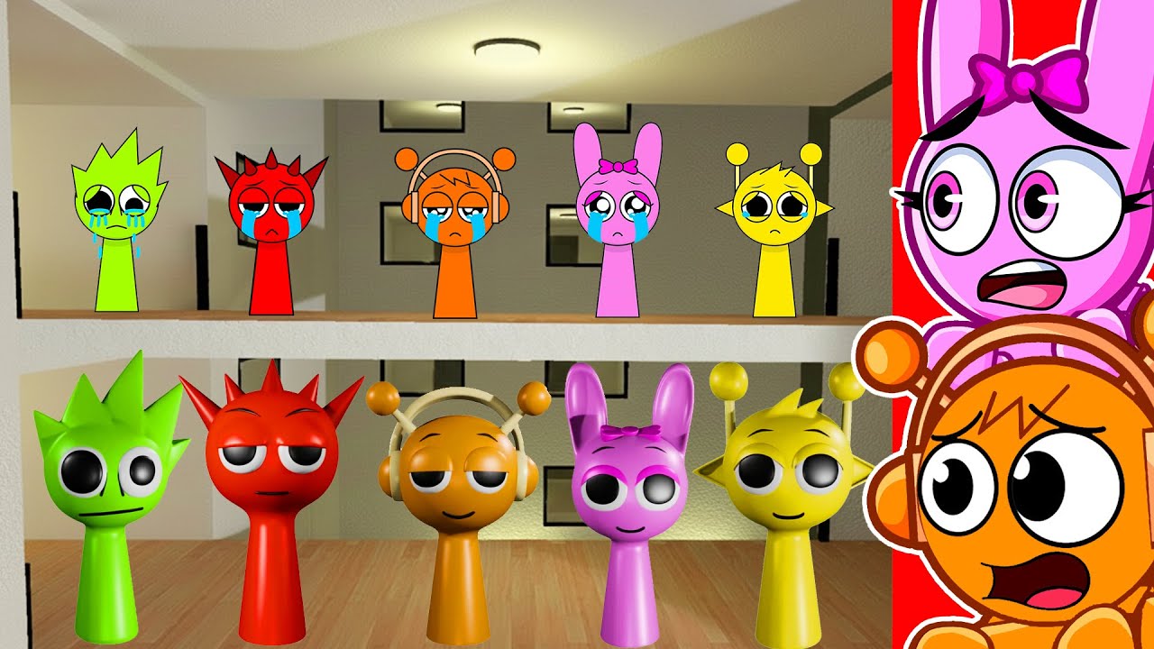 Los Sprunkies en GUERRA ¡Bebés Tristes vs Malvados en 4K!