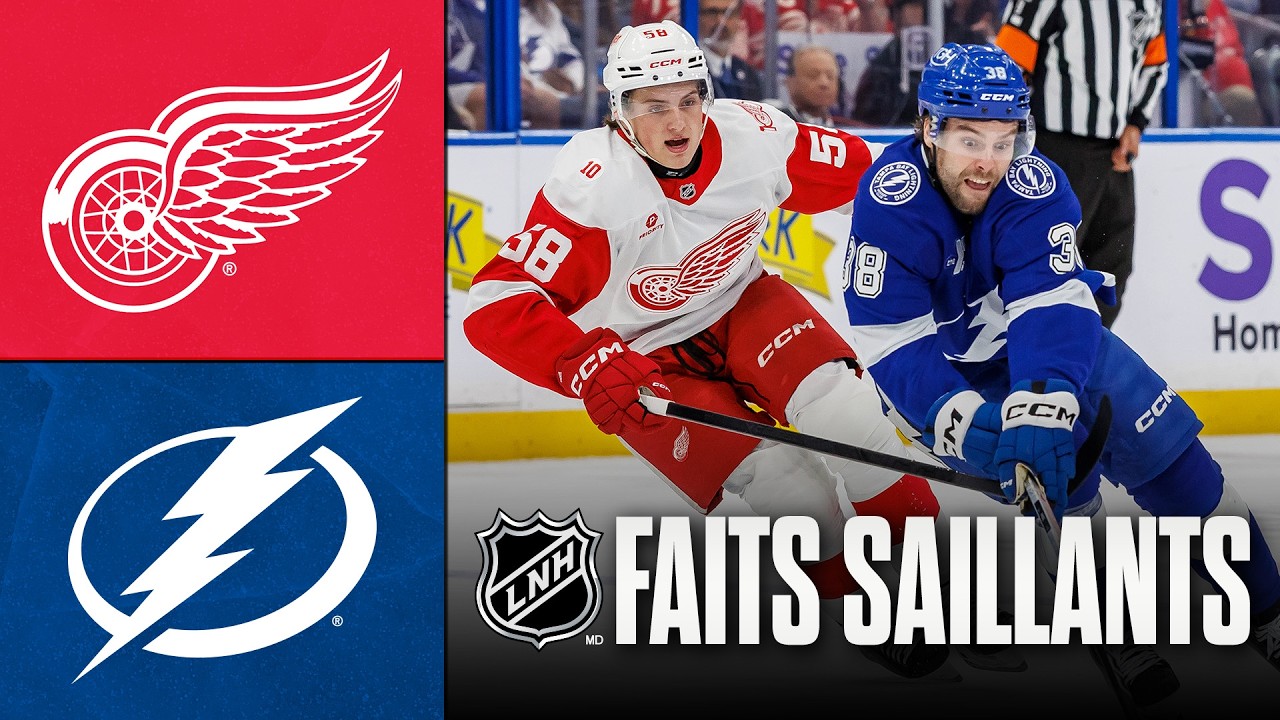 Red Wings vs Lightning 12/03/26 | Faits saillants