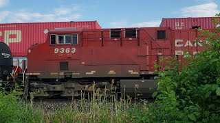 TRAINS Planes and CPKC Stacks and Auto Racks Plus GP20CECO  and UP Foreign Power on Cardinal Ave