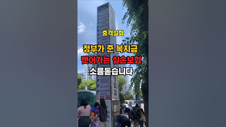 정부가 준 복지금을 뺏어가는 매달 돈내고 들었던 민간실손보험?? 실손보험의 민낯이 충격적입니다