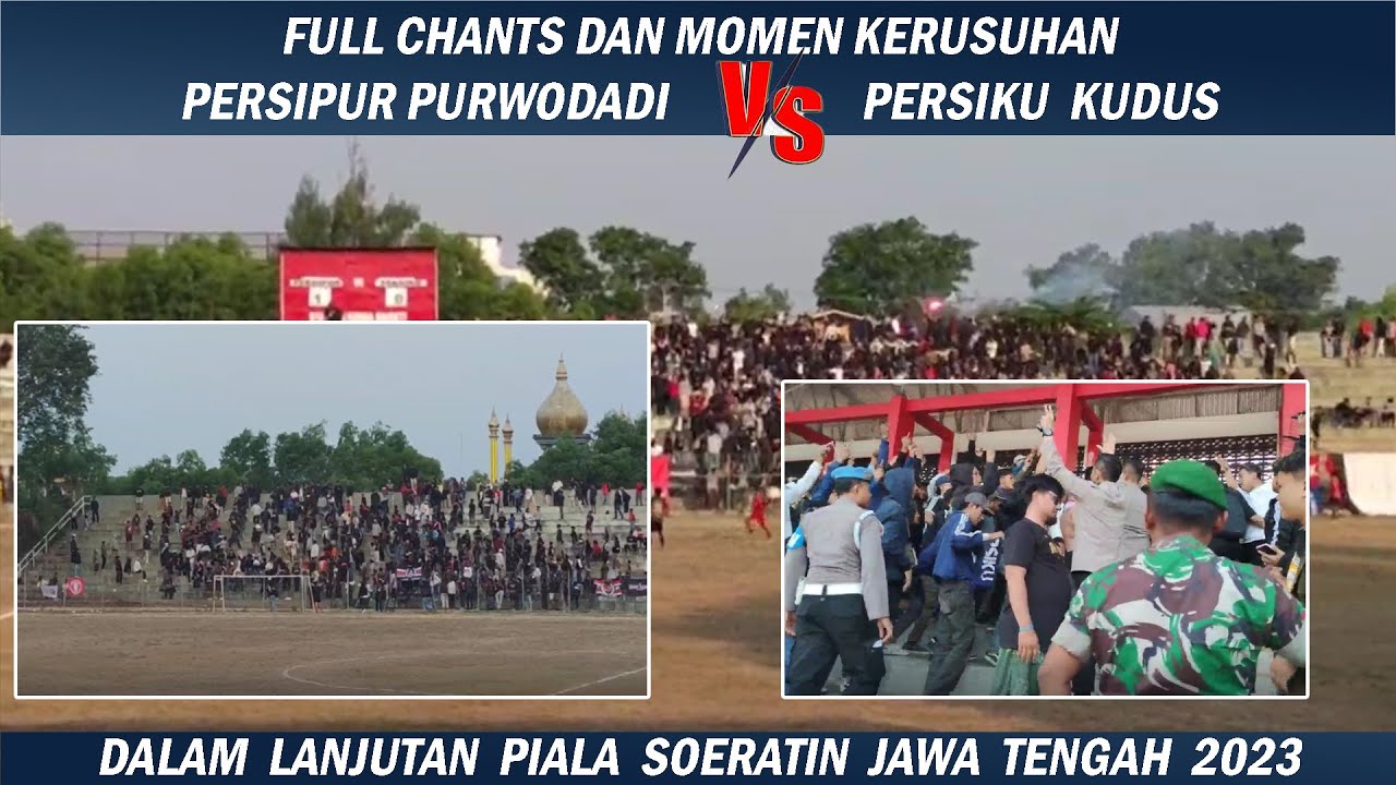 KERUSUHAN SUPORTER AFTER LAGA PERSIPUR VS PERSIKU | FULL SALING ADU CHANTS | PIALA SOERATIN 2023