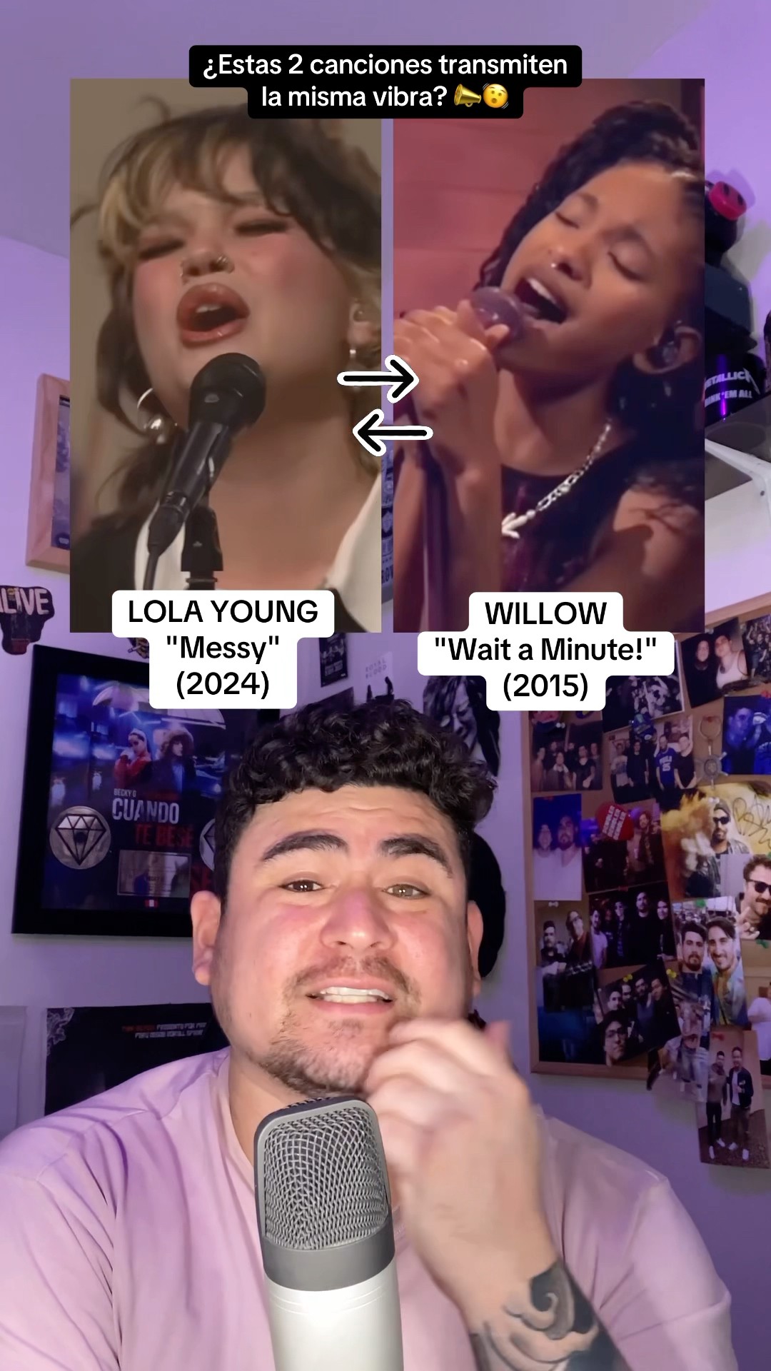 LOLA YOUNG Y WILLOW: ¿Messy y Wait a Minute transmiten la misma vibra? ??