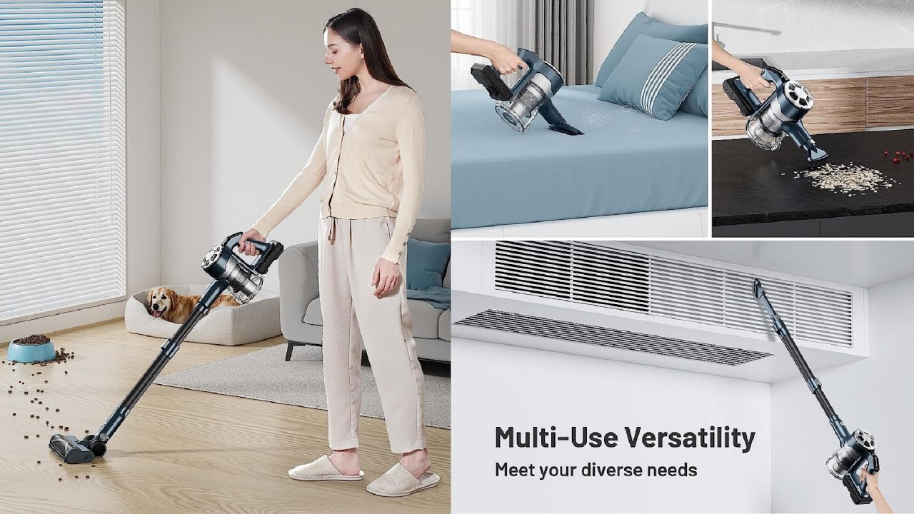 Belife Cordless Vacuum Cleaner Rechargeable Stick Vacuum with