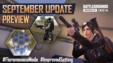 [ENGLISH] 1.6.0 September Update Patch Notes Preview - BATTLEGROUNDS MOBILE INDIA 🇮🇳