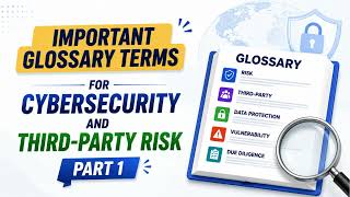 Important Glossary Terms for Cybersecurity and Third-Party Risk | Part 1 | Cybersecurity Course